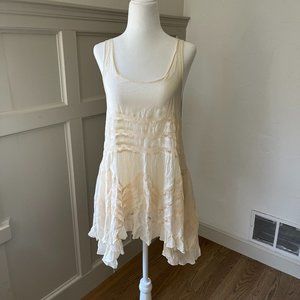 Free People Trapeze Voile Tunic Top Size XS Tea Combo